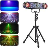 DJ Party Strobe Lights With Tripod DMX / Remotre Control 80W Magic Ball Laser Light LED Purple