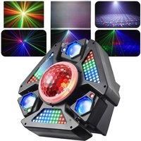 3 Arms Magic Ball Party Lights 4IN1 Effect 50W LED Beam Moving Head Lights LED Strobe Light DMX