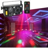7IN1 Bee Eyes Party Light LED Strobe Laser Light Bee Eyes RGBW Beam Light RGB Patterns Light DMX 512 Sound Activated Laser Light