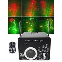 Holiday Animation Lazer Lights DMX DJ Laser Lights for Party 9 Major Theme Animation Stage Laser Light Projector for Disco Club