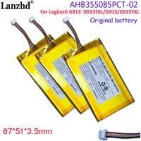 3.7V battery For Logitech G913 G913TKL G915 G915TKL AHB355085PCT-02 bluetooth mechanical keyboard batteries AHB355085PCT