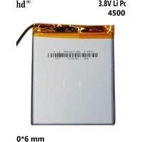 3.8V 4500mAh Lipo Polymer Lithium Battery For Newman m90 MP3 GPS Navigator DVD Camera Power Bank Tablet PC Laptop 606072