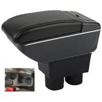Car Ford Figo Armrest box central console storage case driver elbow support rest arm