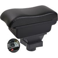 Citroen C4 Armrest box central console storage case driver elbow support carbon fibre