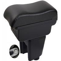 Chevrolet Lova Aveo T200 T250 Armrest box central console storage case driver elbow support carbon fibre