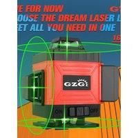 GZG 1 Set 4D 16 Lines Laser Level 360, Self-Leveling laser, Automatic Laser Level, Laser Level 16 Lines 3d Self-Leveling 360, Gr