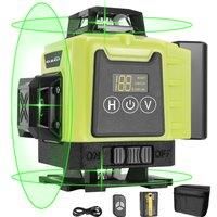 GZG 1 Set 4D 16 Lines Laser Level 360, Self-Leveling laser, Automatic laser level, Laser Level 16 Lines 3d Self-Leveling 360