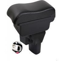 Hyundai Accent Verna Armrest box central console storage case driver elbow support carbon fibre