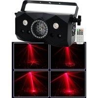 4IN1 Effect Pattern Lazer Light DJ Lighting 36W LED Strobe Lights Stage Starry Sky Laser Light Disco Party Lights With Remote