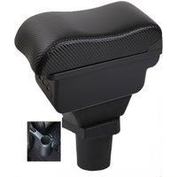 Skoda Citigo iv Armrest box central console storage case driver elbow support carbon fibre