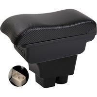 Skoda Fabia Roomster Armrest box central console storage case driver elbow support carbon fibre