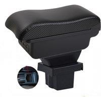Skoda Yeti Octavia A5 MK2 Armrest box central console storage case driver elbow support carbon fibre