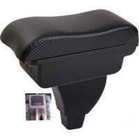 Skoda Fabia Roomster Armrest box central console storage case driver elbow support carbon fibre