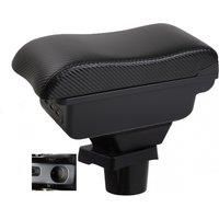 Mitsubishi Ralliart Colt Armrest box central console storage case driver elbow support carbon fibre