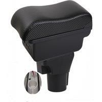 Kia Rio Armrest box central console storage case driver elbow support carbon fibre