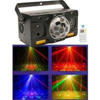 DJ Party Lights 5IN1 Effect Magic Ball Lazer Light Projector LED Pattern Lights LED Strobe Stage Lights for Disco Wedding Shows