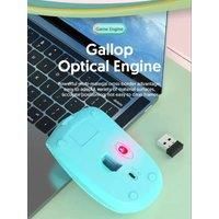CW3 Wireless Mouse Computer Gaming Bluetooth 5.2 Mouse Laser 2.4g USB Type-C Rechargeable Laptop Roller Silent Pink Optical Labe