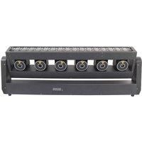 6 Heads RGB Laser Light 160W LED Wall Washer Light DMX Control 5X3W Beam Stage Moving Head Light for Disco DJ Bar Lighting Shows