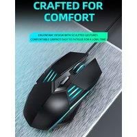 G560 Mouse Wired Gaming Computer Office Accessories Laptop Laser USB Cable Mouse RGB Backlight Wheel Ergonomic 3 DPI Adjustable