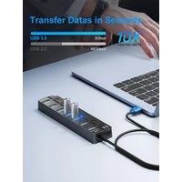 7Ports US3.0 HUB Computer Office Accessories USB Adapter Data Cable Multi Channel Extender Laptop Mouse Keyboard Docking Station