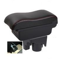 Car Sagitar Jetta 5 Golf 6 golf 5 Mk6 MK5 Armrest box central console storage case driver elbow support carbon fibre