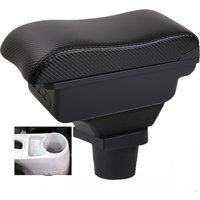 Car CR-Z CRZ Armrest box central console storage case driver elbow support carbon fibre
