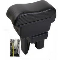 Car Hilux Armrest box central console storage case driver elbow support carbon fibre