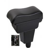 Car Logan 2 Armrest box central console storage case driver elbow support carbon fibre