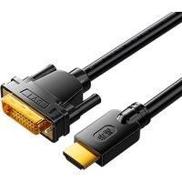 1.5M Connector DVI to HDMI Bidirectional Square Conversion Cable Game Computer Office Accessories Large Screen Display 4K Laptop
