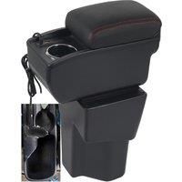 2015-KIA RIO 5 Armrest box? rest arm central content store case console storage elbow support