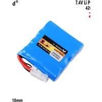 7.4V 4200mAh 20C cylindrical 18650 lithium battery pack For remote control speedboat boat HJ806B HJ809 battery