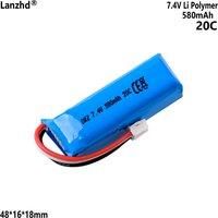 7.4V 580mAh 20C Lithium Battery For ATOMIC DRZ Drift Mosquito Car 1/28 Scale Remote Control Vehicle battery