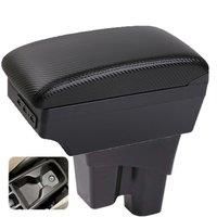 For Honda City Armrest Box Honda City GM6 Armrest Auto Storage Box Arm Bracing heighten Interior Details Retrofit Part