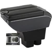 For Skoda Rapid Armrest Box Skoda Rapid Car Armrest Auto Storage Box Arm Bracing heighten Interior Details Retrofit