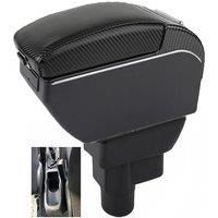 For Opel Corsa Armrest Box Opel Corsa Car Armrest Auto Storage Box Arm Bracing heighten Interior Details Retrofit Part