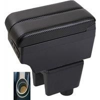 For Seat Ibiza Armrest Box Seat Ibiza 6J 6L Car Armrest Auto Storage Box Arm Bracing heighten Interior Details Retrofit Part