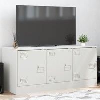 TV Cabinet White 99x39x44 cm Steel