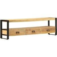 TV Cabinet 150x30x45 cm Solid Mango Wood