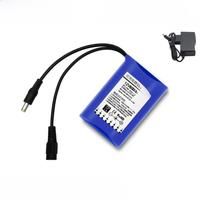 1-12pcs Li polymer 12V 6800mAh battery pack 6.8Ah Lithium Ion battery 12.6V charger DC Cam Monitor speakers