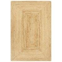 Handmade Rug Jute Natural 80x160 cm