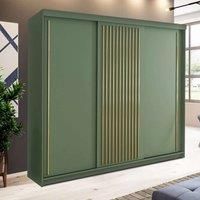 Modern Wardrobe Double Sliding Wardrobe W 250cm x H 217cm x D 62cm