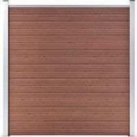 Garden Fence WPC 180x186 cm Brown