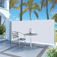 Patio Retractable Side Awning 140x300 cm Cream