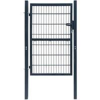2D Fence Gate (Single) Anthracite Grey 106 x 230 cm