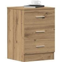 Bedside Cabinet Artisan Oak 38x35x55 cm Engineered Wood