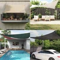 Sunshade Sail 160 g/m£ Rectangular Yellow 5x7 m HDPE