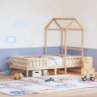 Bed Frame with Roof without Mattress 100x200 cm