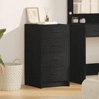 Sideboard Black Oak 40x41x75 cm Engineered Wood
