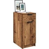 Desk Cabinet Old Wood 33x50x75 cm Engineered Wood