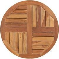 Table Top Solid Teak Wood Round 2.5 cm 70 cm